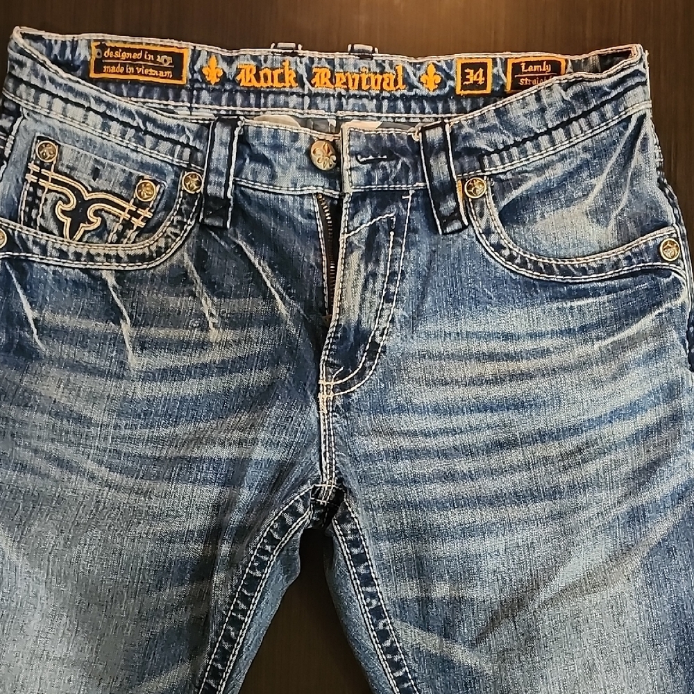 Rock Revival Blue Relaxed Jeans
